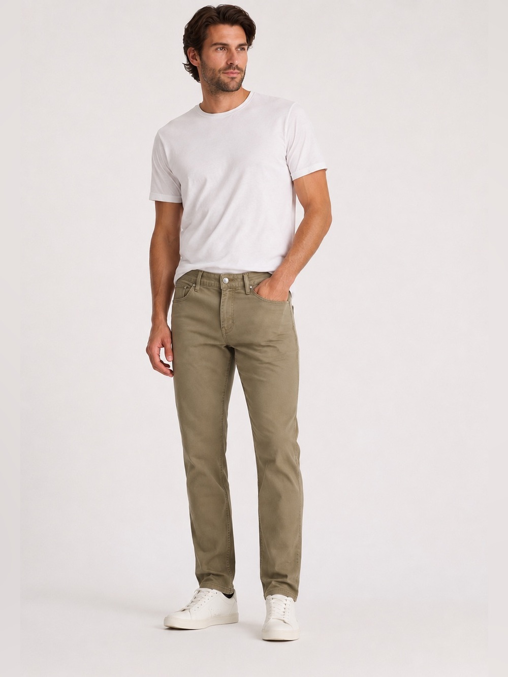 Vuori Men’s Olive Khaki 5-Pocket Performance Pants